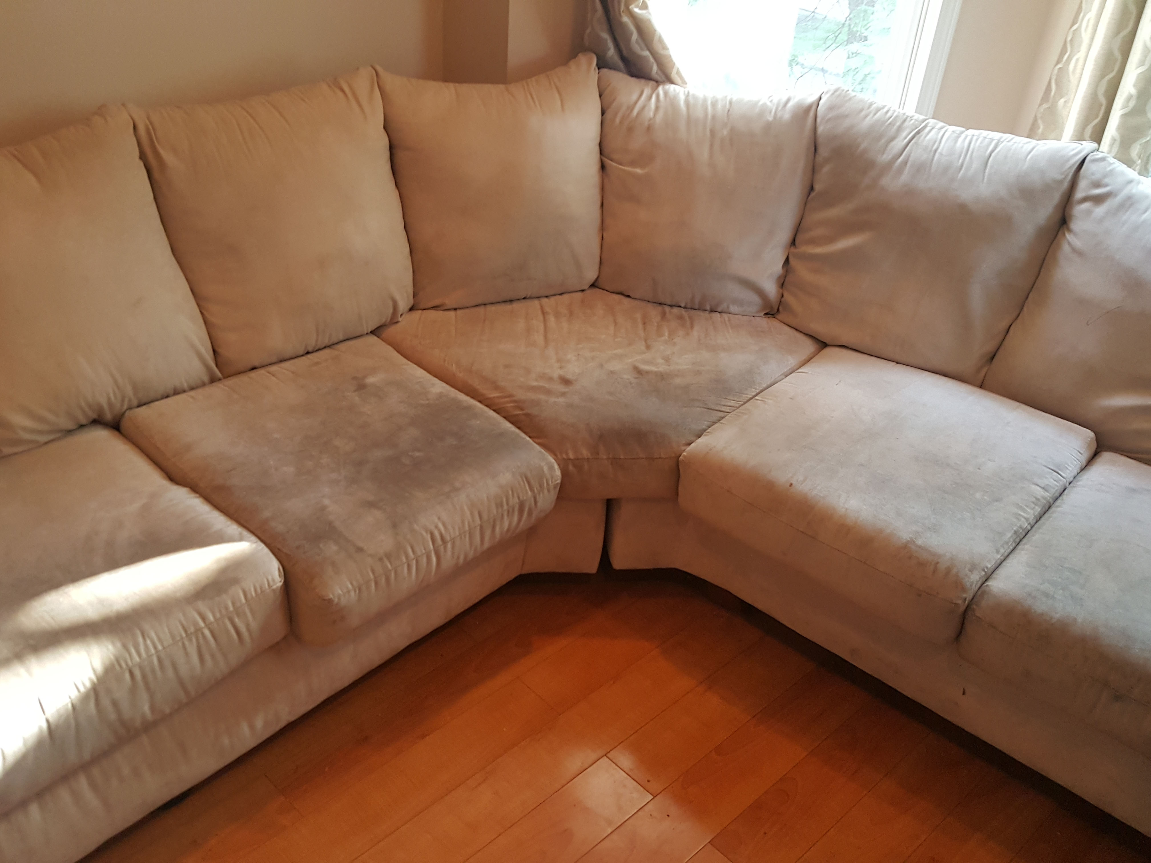 Sectional couch cleaning